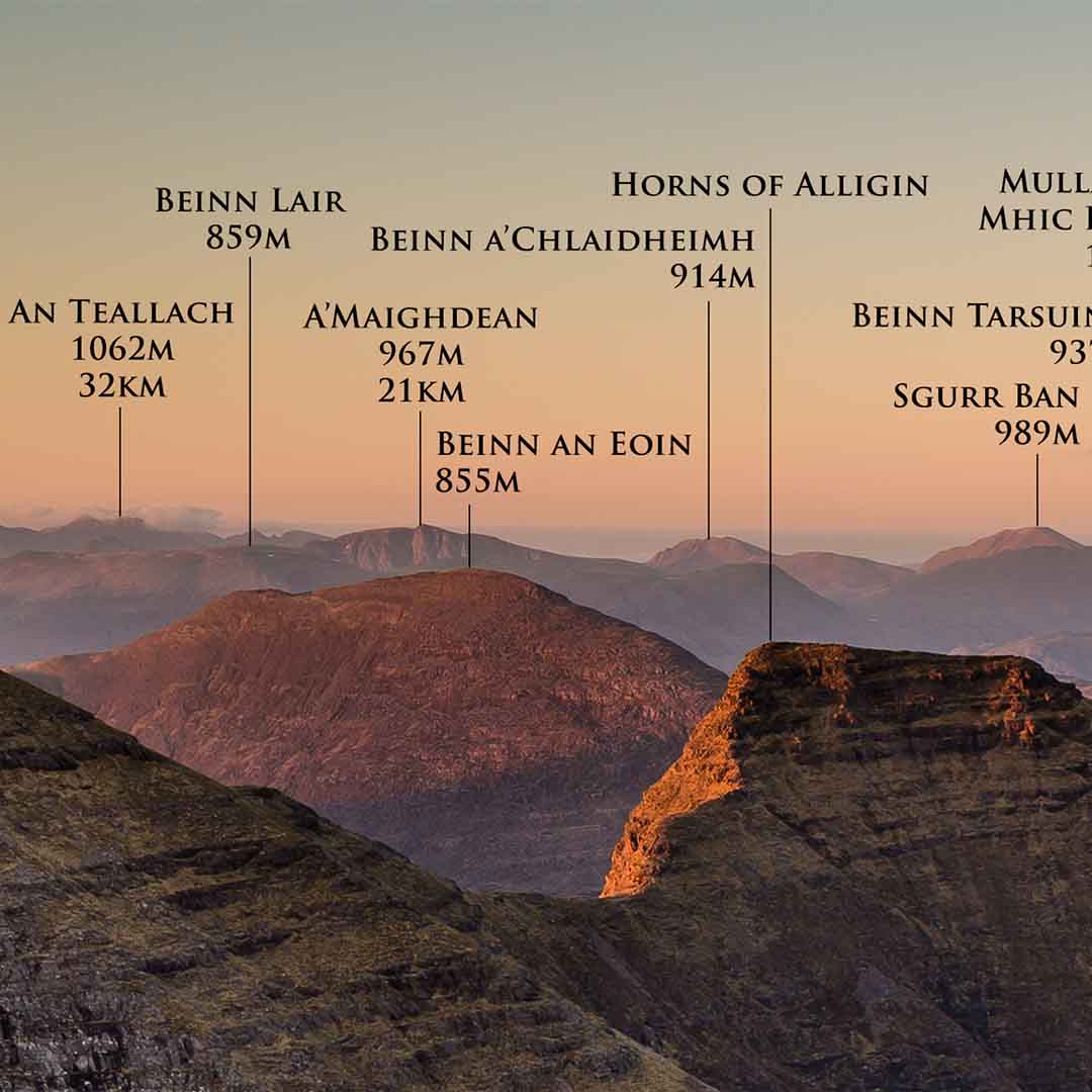Beinn Alligin Sunset, Named Panorama, Photographed by Jack Marris - Image 4