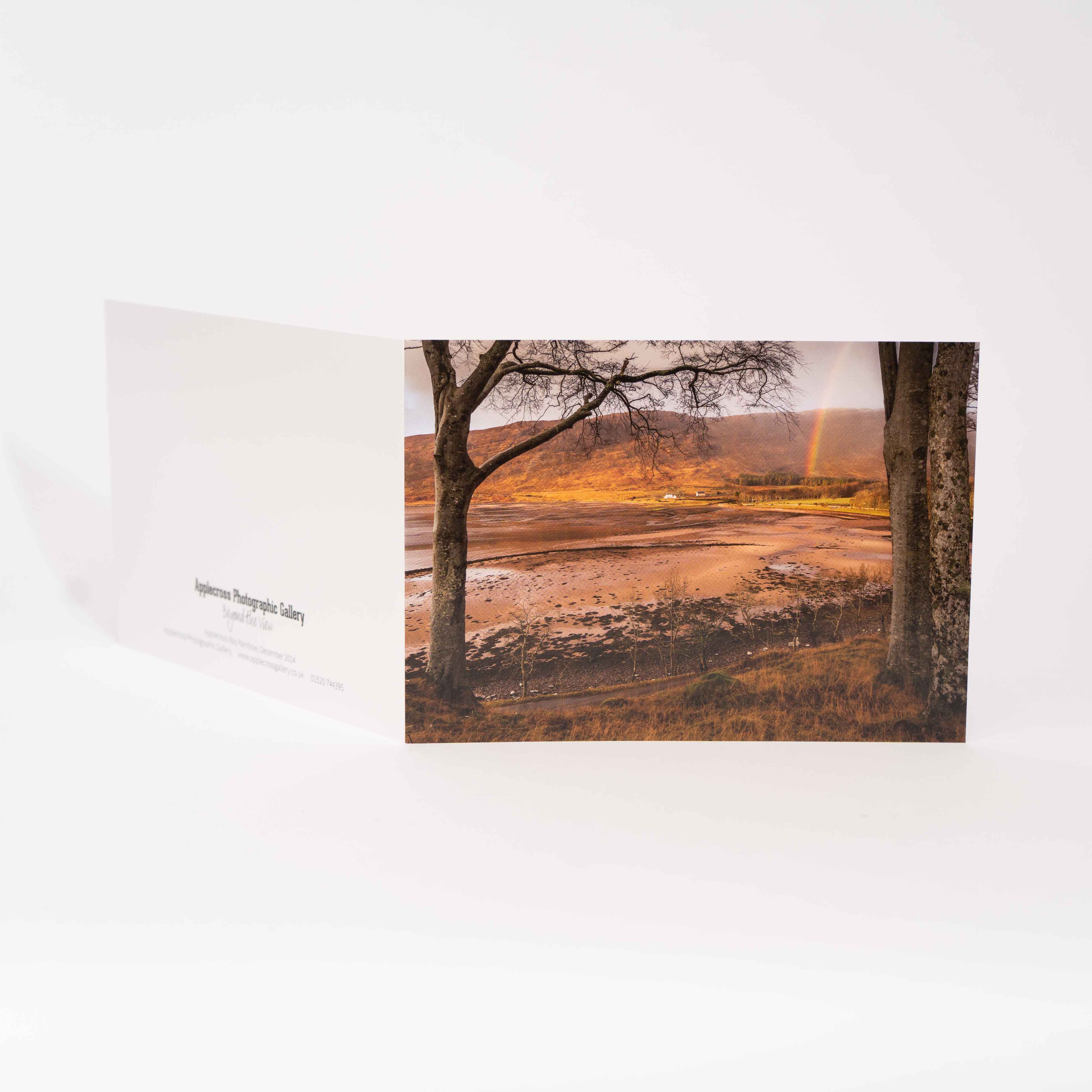 Greeting Card, Applecross Bay Rainbow, Photographed By Jack Marris - Image 3