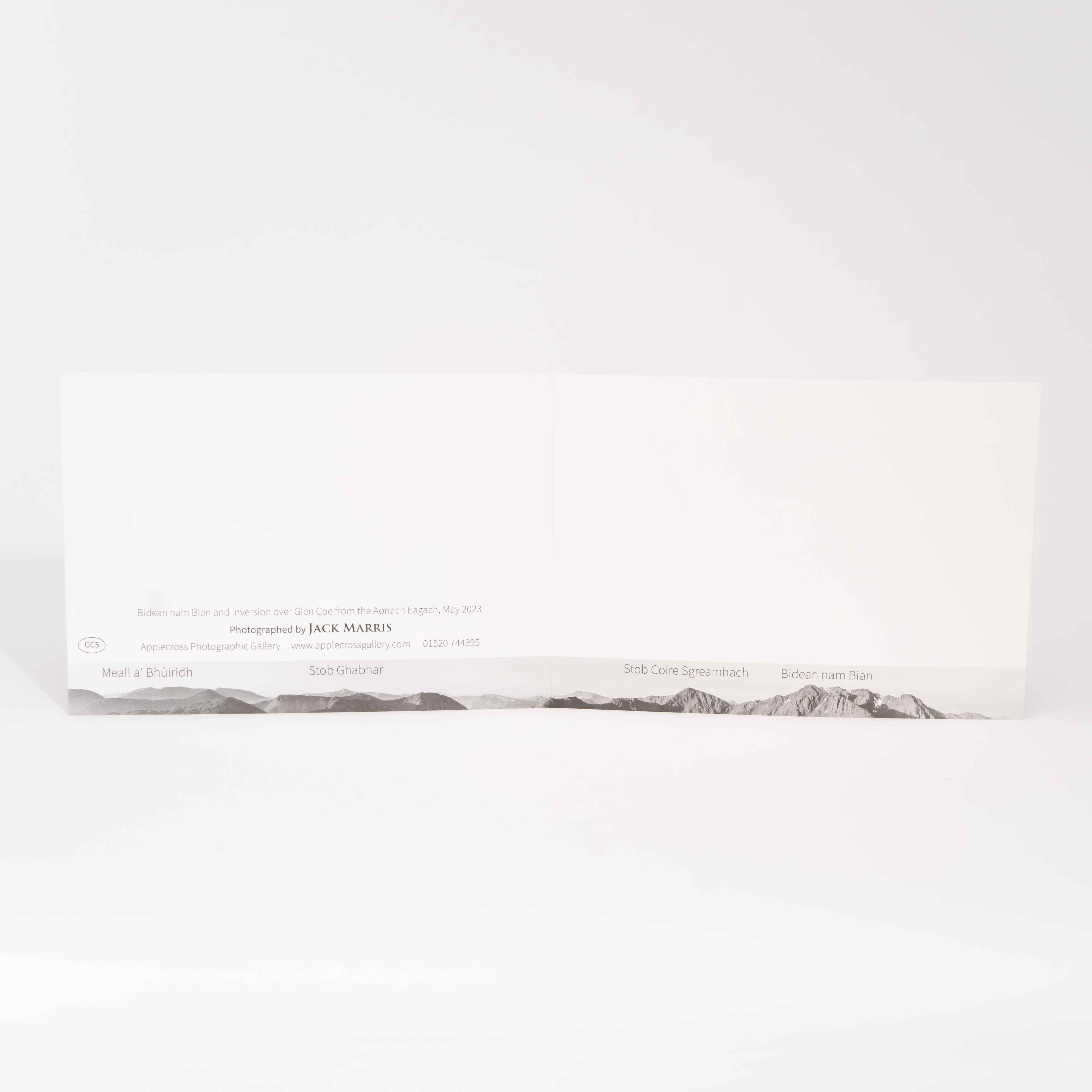 Greeting Card, Cloud Inversion over Glen Coe and the Three Sisters, Photographed By Jack Marris - Image 4