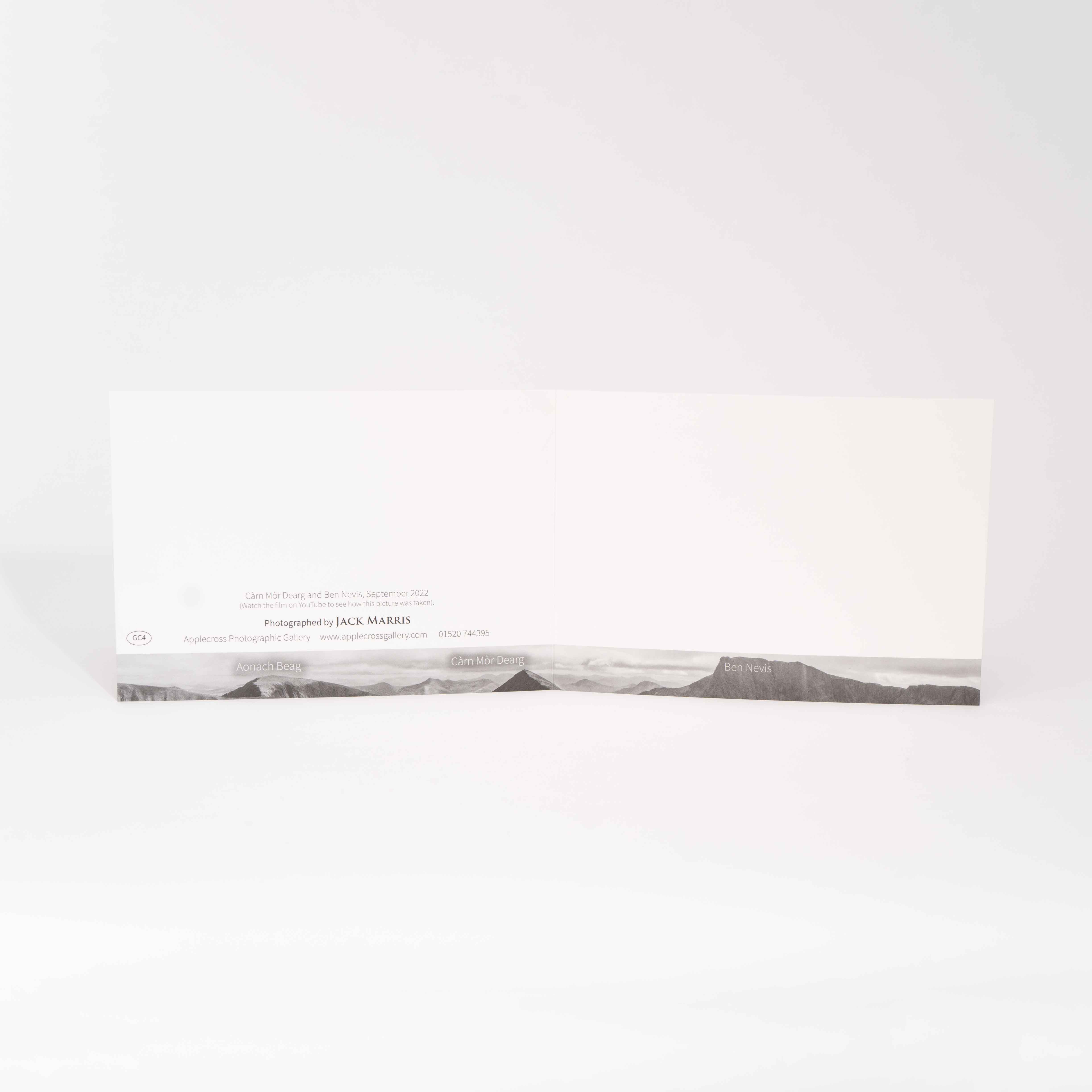 Greeting Card, Ben Nevis and Carn Mor Dearg, Photographed By Jack Marris - Image 4
