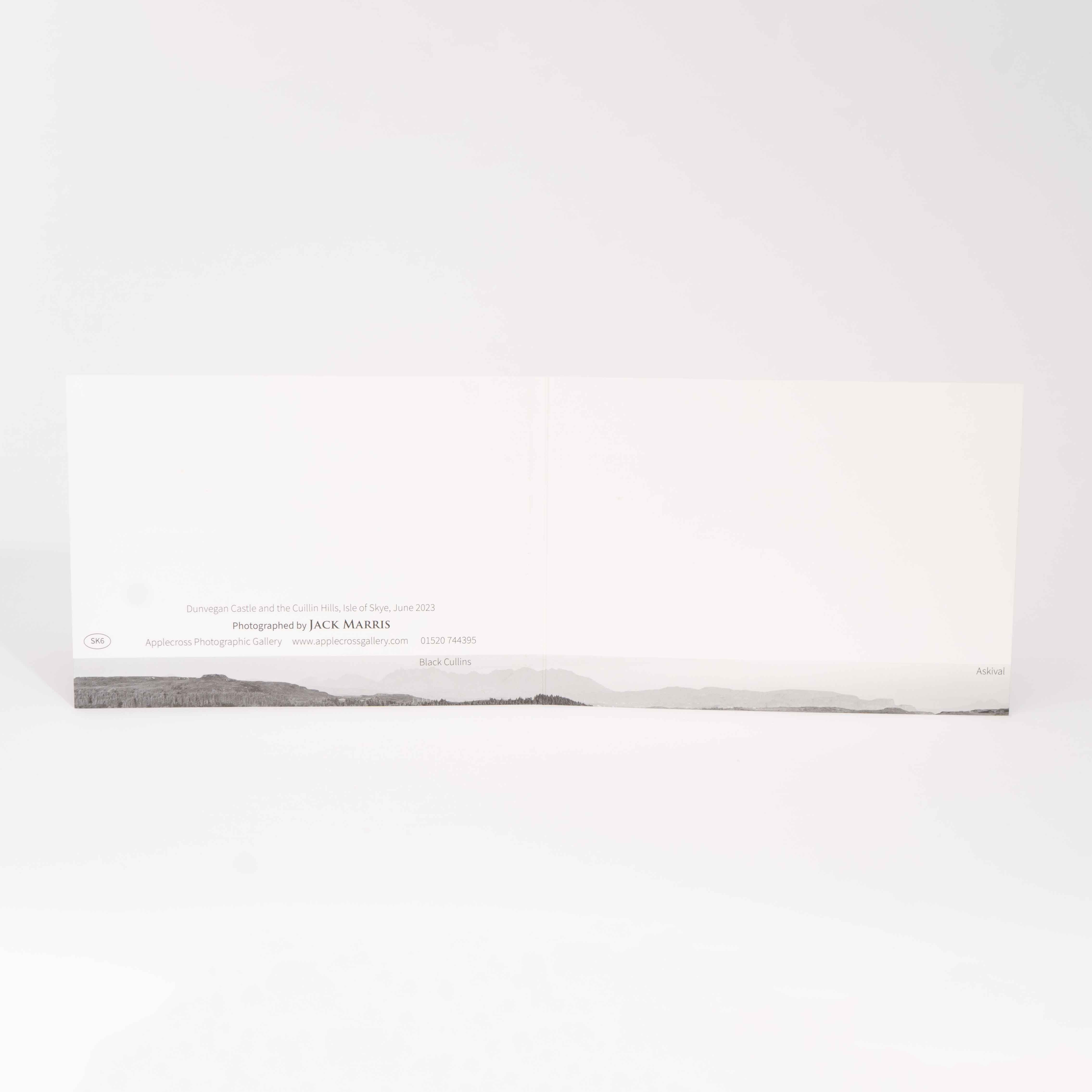 Greeting Card, Dunvegan Castle and the Cuillin Hills, Photographed By Jack Marris - Image 3