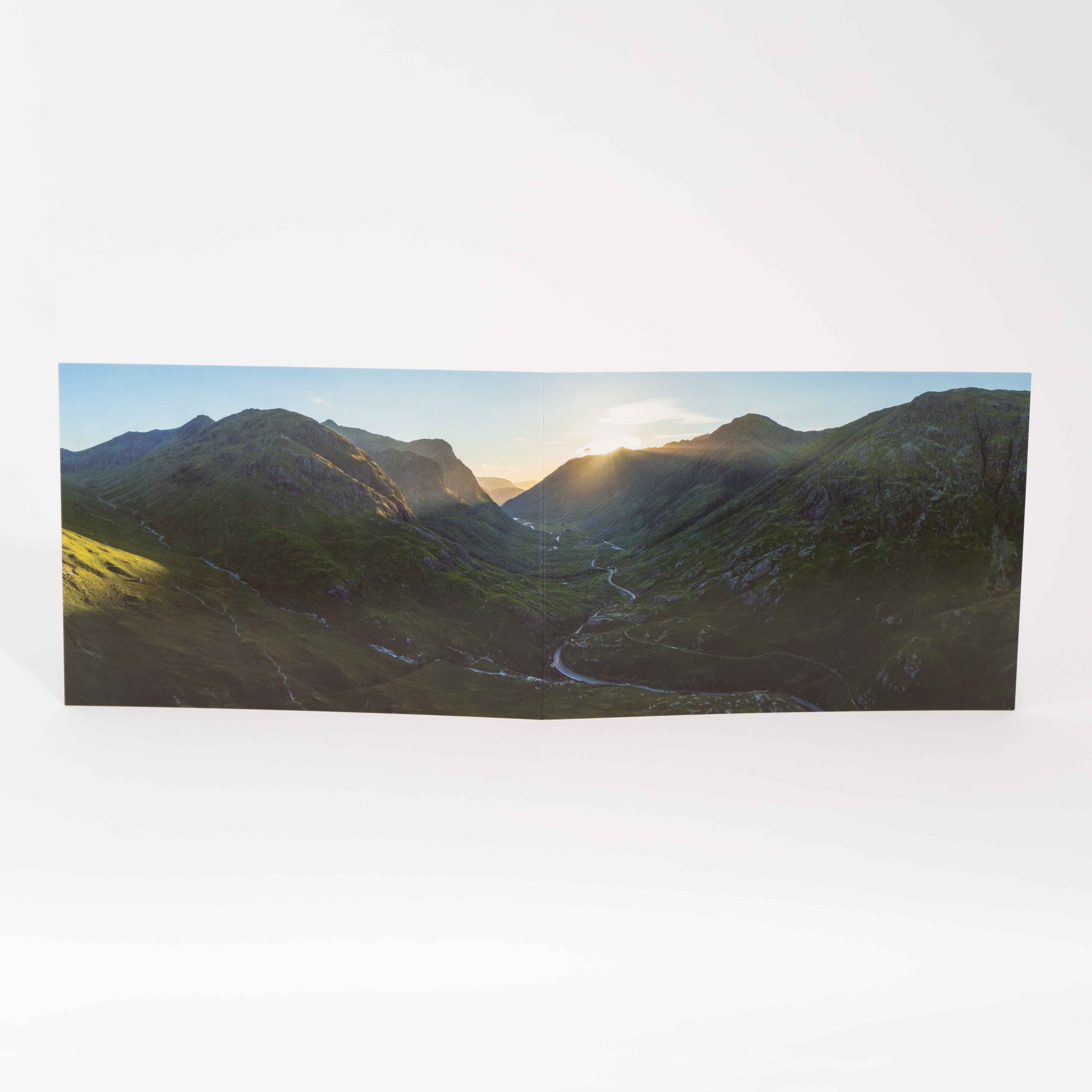 Greeting Card, Glen Coe & The Meeting of Three Waters, Photographed By Jack Marris
