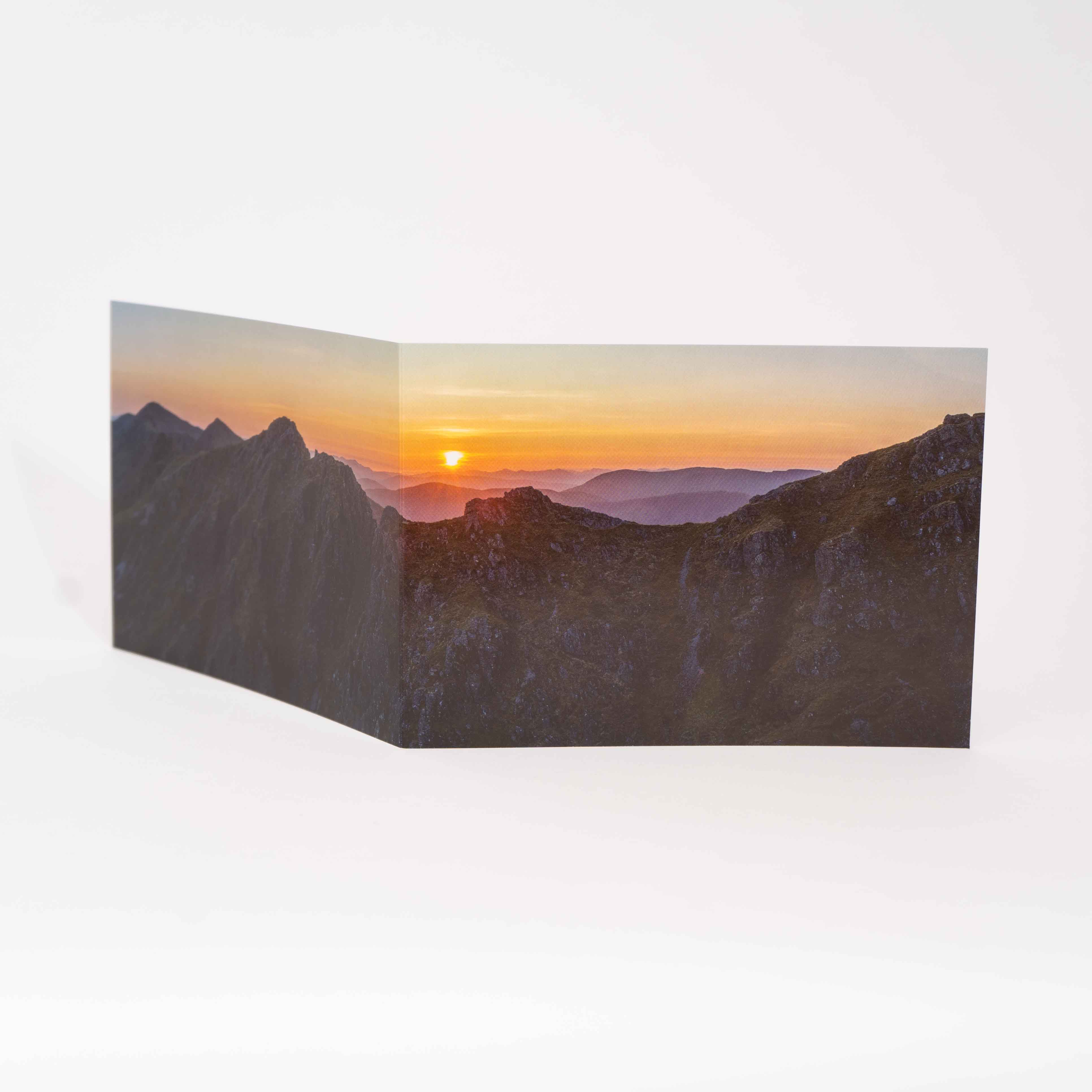Greeting Card, Silhouette of the Aonach Eagach and Glen Coe, Photographed By Jack Marris - Image 3
