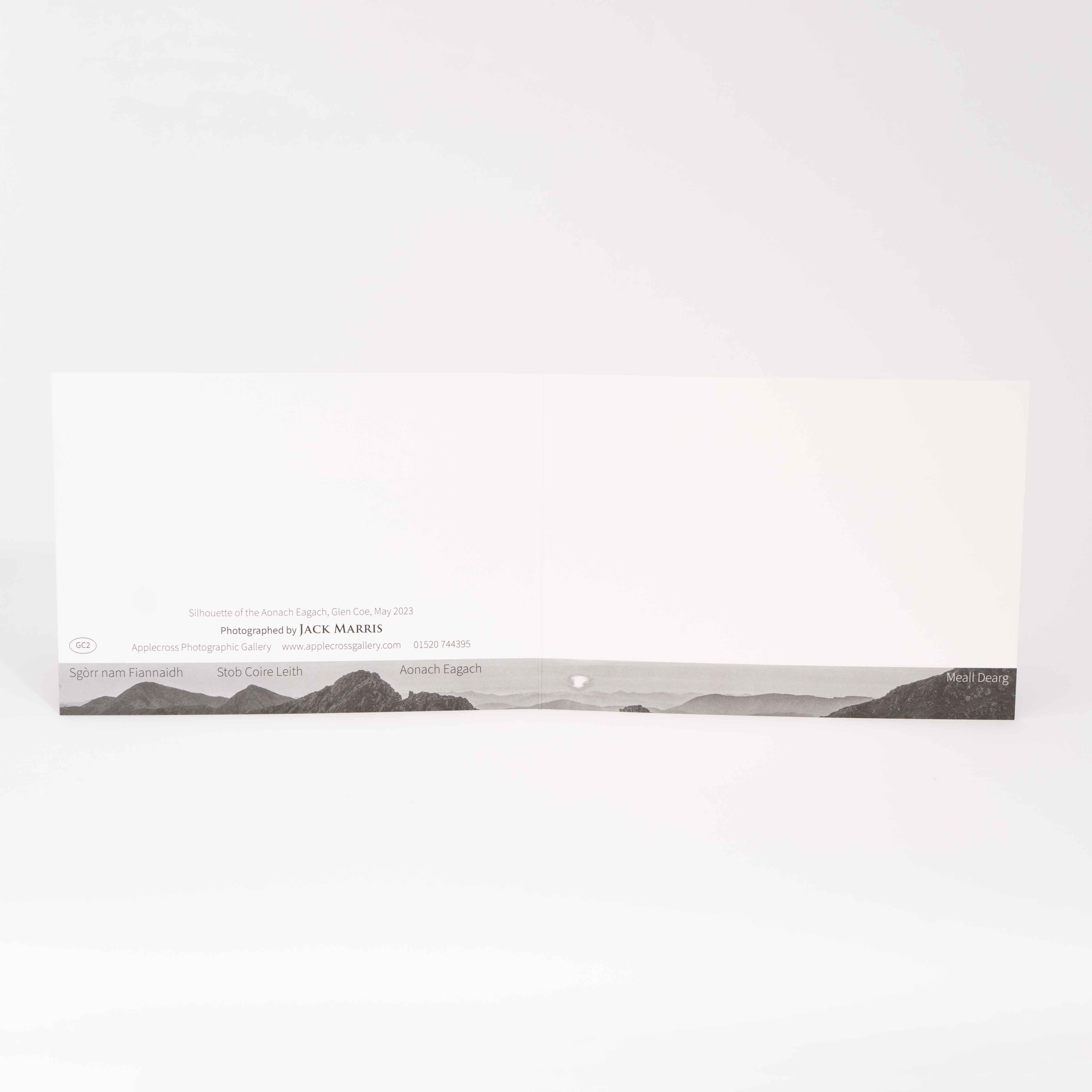 Greeting Card, Silhouette of the Aonach Eagach and Glen Coe, Photographed By Jack Marris - Image 4