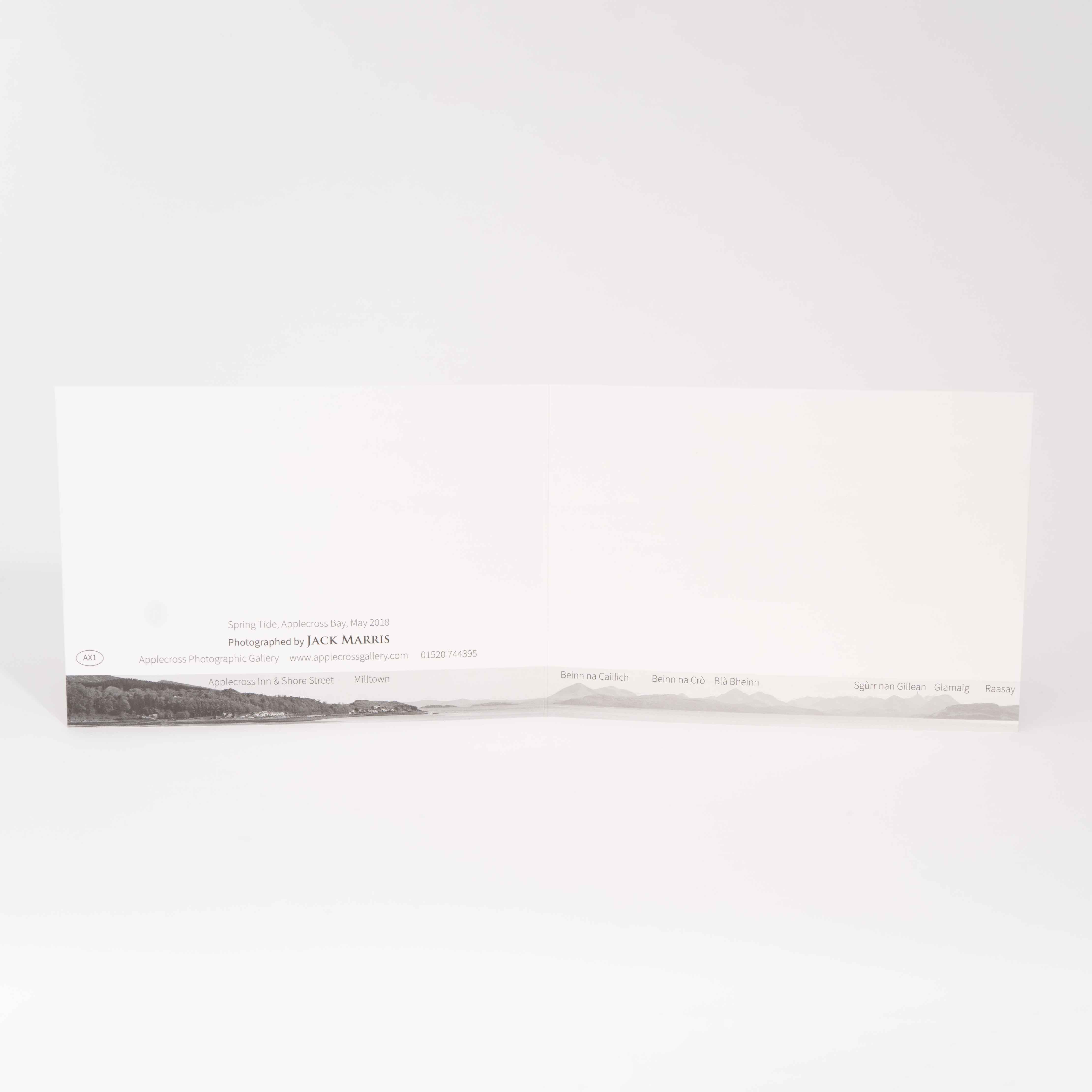 Greeting Card, Spring Tide On Applecross Bay, Photographed By Jack Marris - Image 4