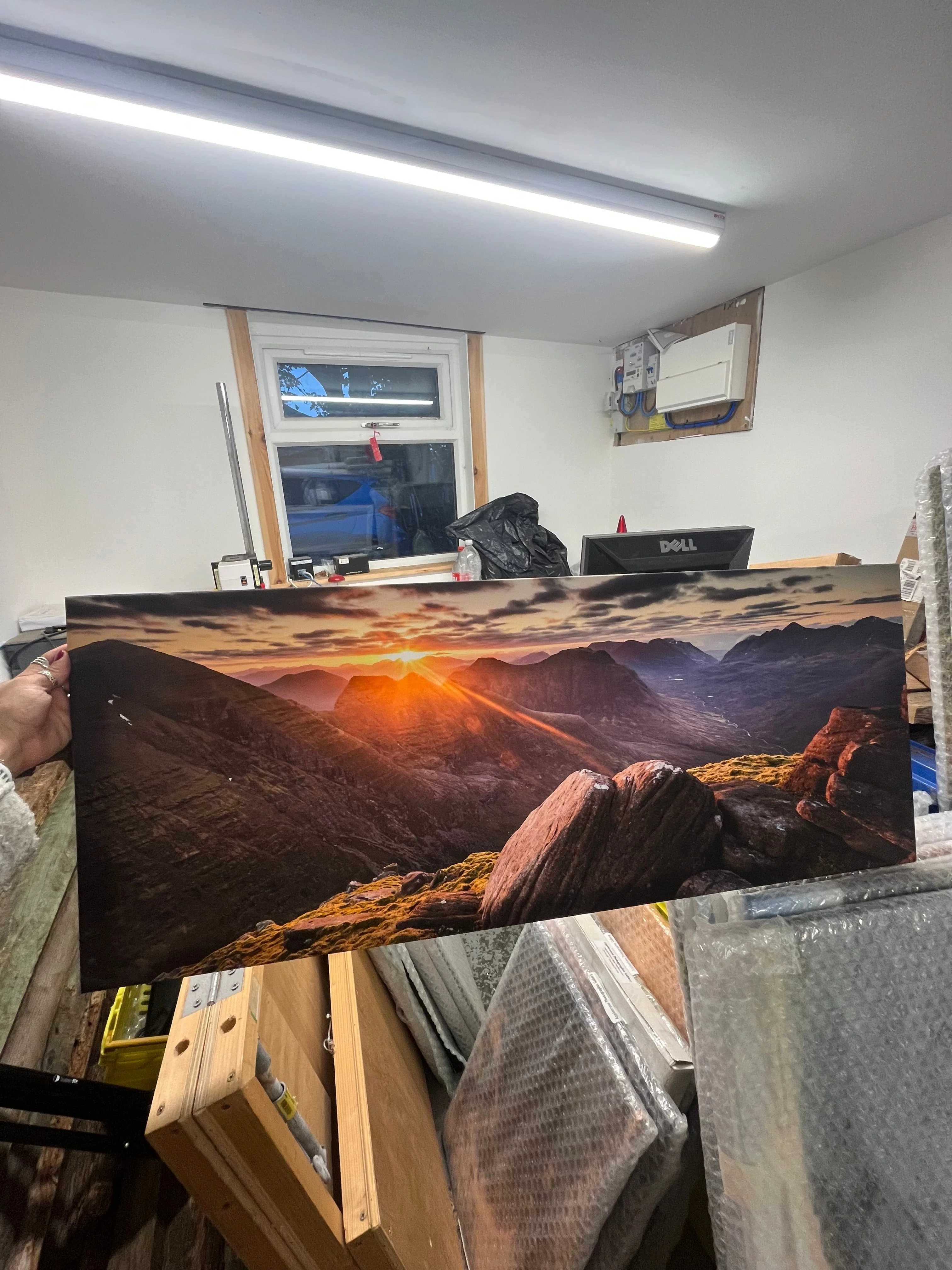 Outlet Beinn Alligin Sunrise Photographed by Jack Marris Canvas 40x16 inches - Image 3