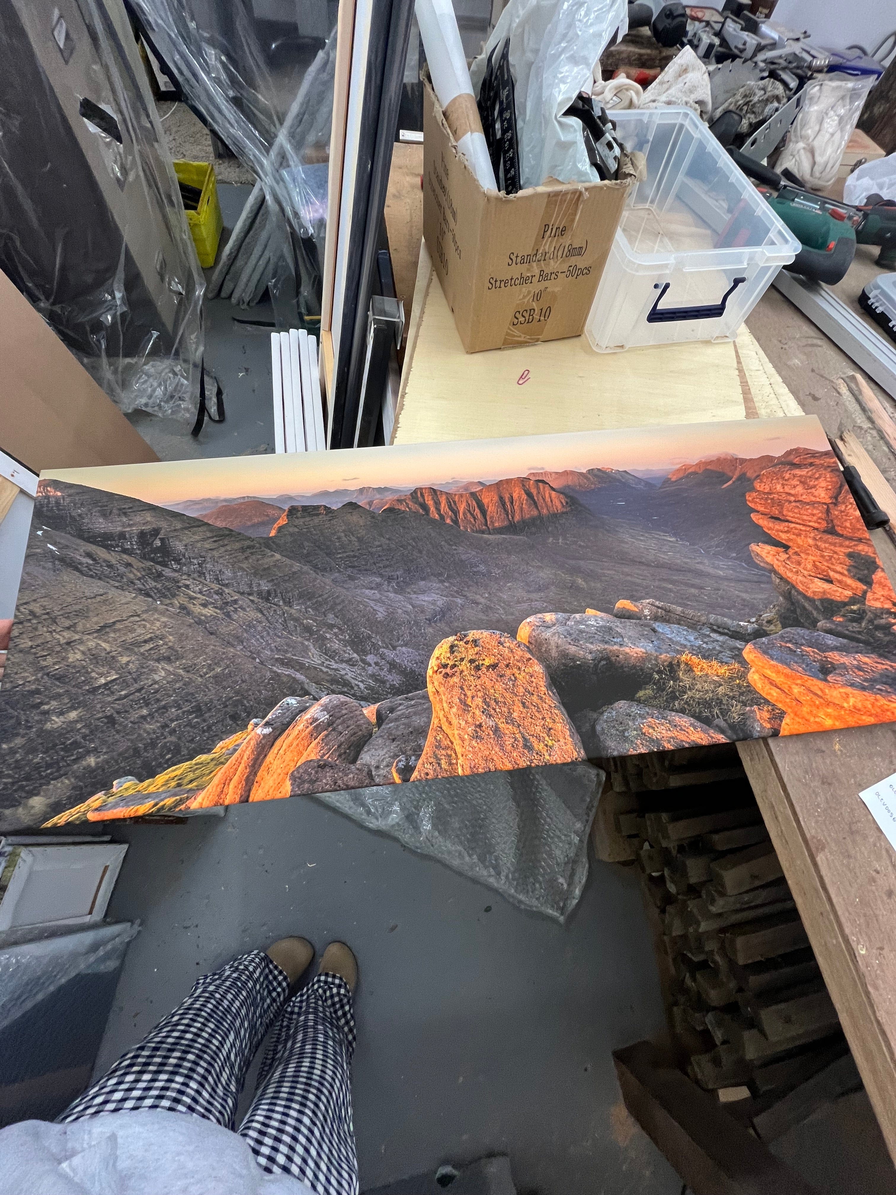 Outlet Beinn Alligin Sunset Photographed by Jack Marris Canvas 40x16 inches - Image 5