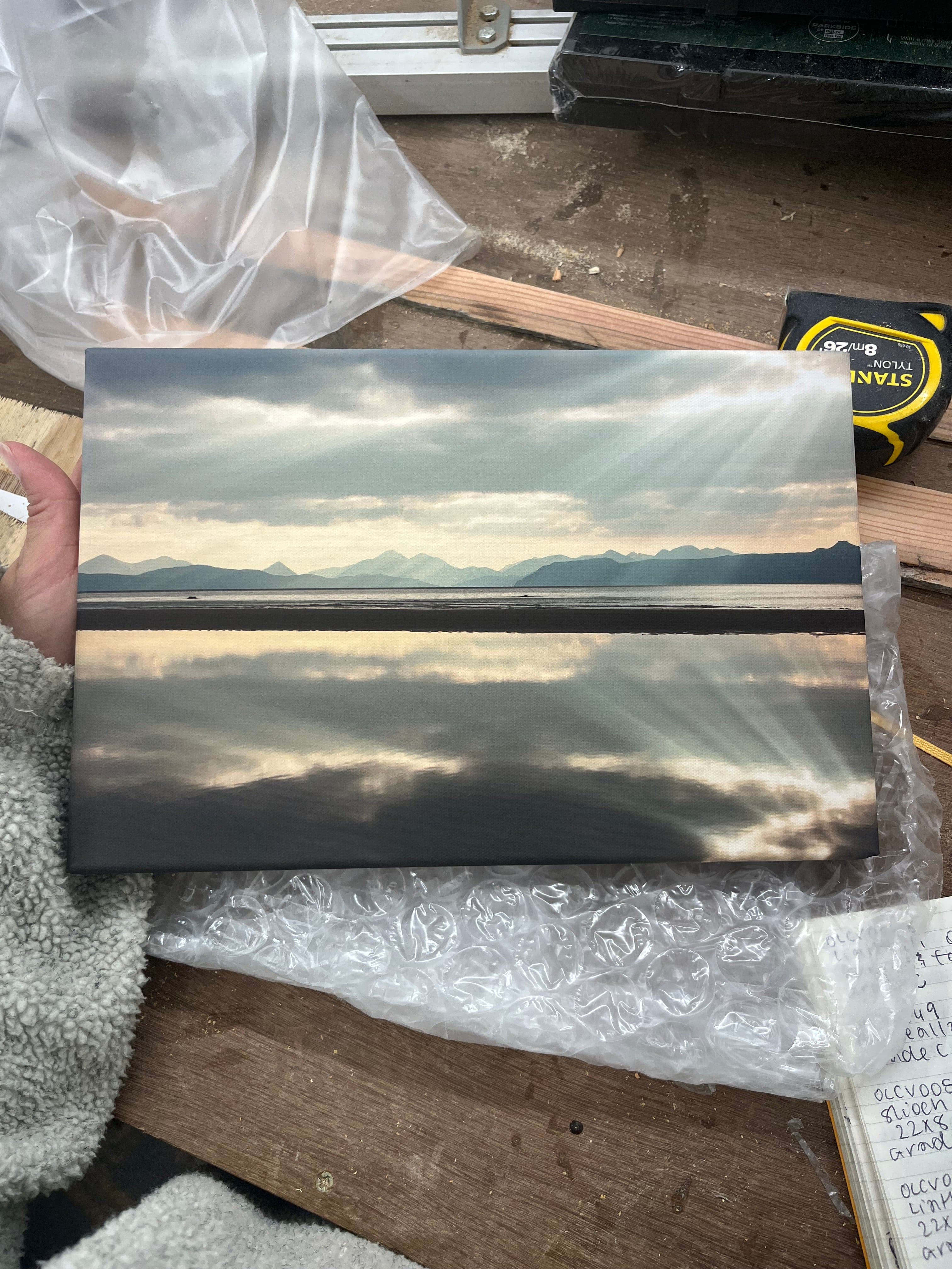 Outlet Sand Reflection Photographed by Jack Marris Canvas 12x8 inches - Image 5