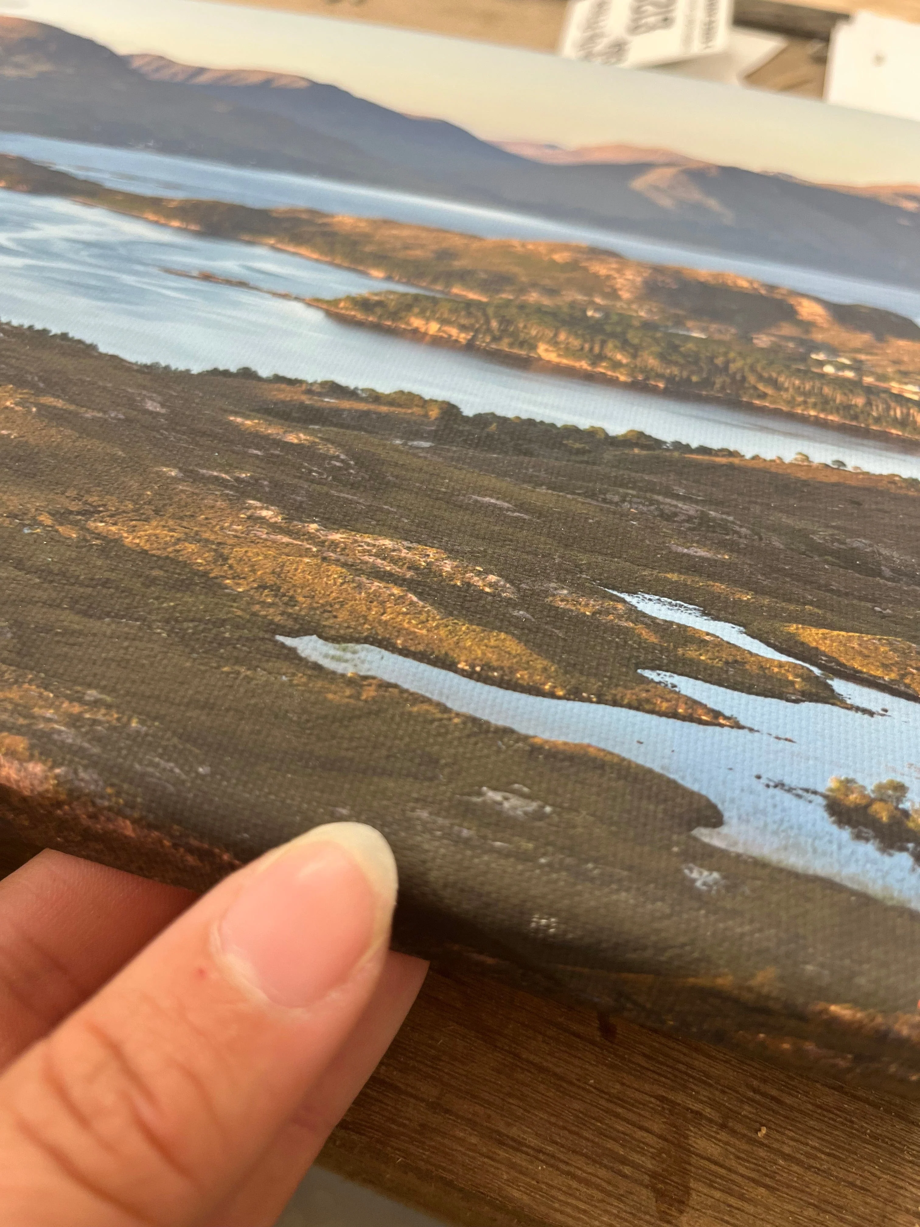 Outlet Sunset over Shieldaig and the Torridon Hills Photographed by Jack Marris Canvas 22x8 inches - Image 8