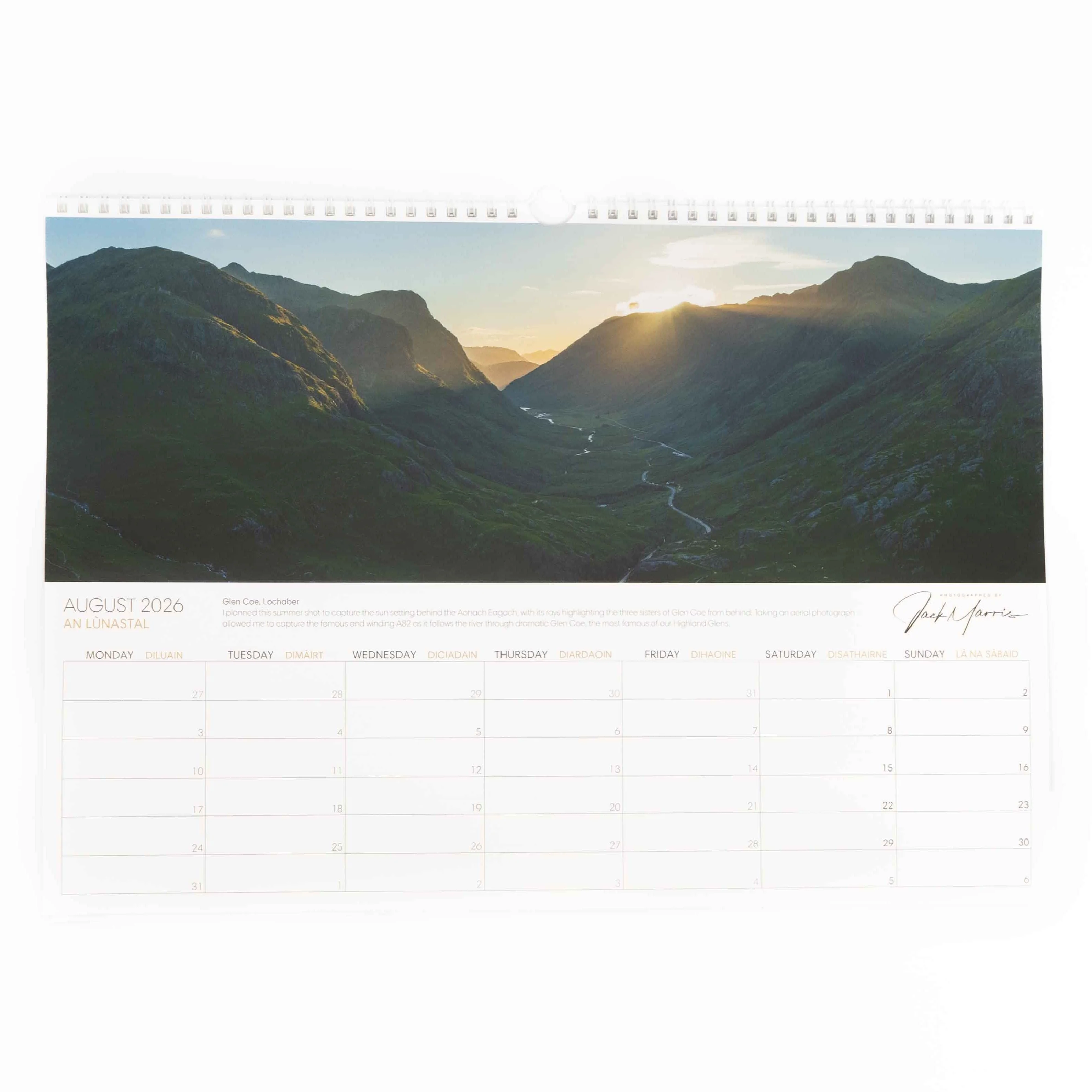 The Photographed By Jack Marris 2026 Scottish Landscape Calendar - Image 12